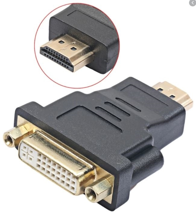 NORDIQZENZ adapter - HDMI (hane) til DVI-I Dual Link (hona) i gruppen HJEMMEELEKTRONIK / Kabler og adaptere / HDMI / Adaptere hos TP E-commerce Nordic AB (38-1046)