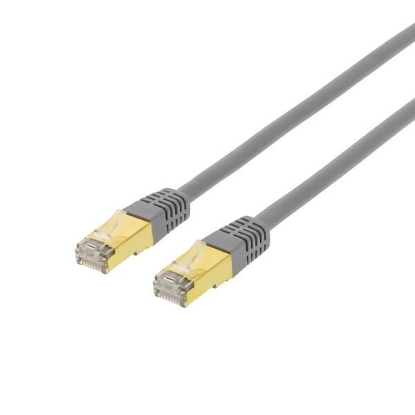 DELTACO S/FTP Cat7 patchkabel, LSZH (Low Smoke halogen), guldbelagte R i gruppen COMPUTERTILBEHØR / Kabler og adaptere / Netværkskabler / Cat7 hos TP E-commerce Nordic AB (38-17977)