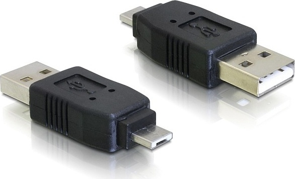 DeLOCK USB-adapter Type A han til Micro-A han, sort i gruppen COMPUTERTILBEHØR / Kabler og adaptere / USB / Micro-USB / Adaptere hos TP E-commerce Nordic AB (38-18996)