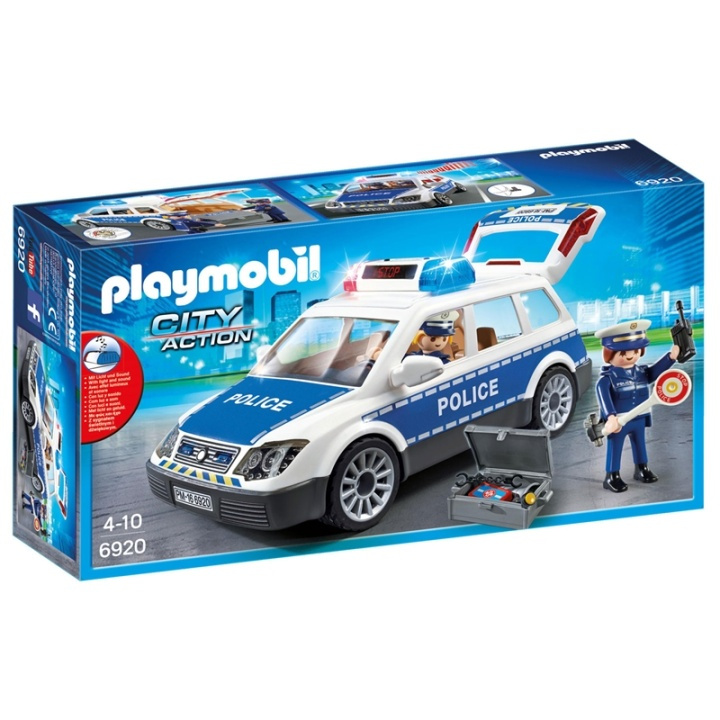 Playmobil Action, Polispatrull ljud/ljus i gruppen LEGETØJ, BØRN & BABY / Legetøj / Legetøjsbiler hos TP E-commerce Nordic AB (38-45107)