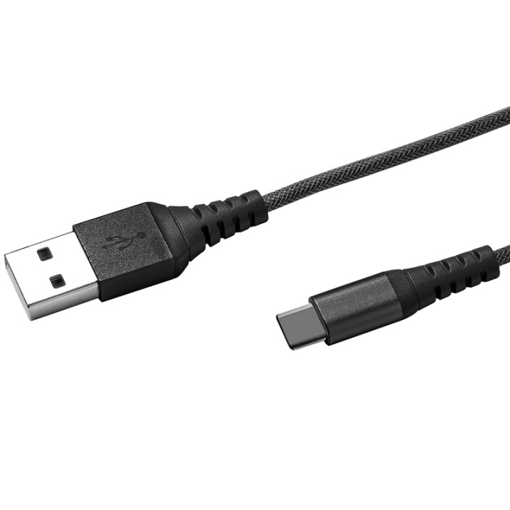 Celly Extreme Cable USB-C 1m Sv i gruppen SMARTPHONES & TABLETS / Opladere og kabler / Kabler / Kabler Type C hos TP E-commerce Nordic AB (38-52236)