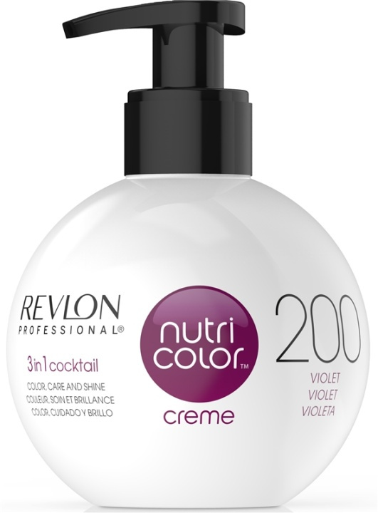 Revlon Nutri Color Creme 200 Burgundy Violet 250ml i gruppen SKØNHED & HELSE / Hår og styling / Hårpleje / Hårfarve / Hårfarve & Farve bombe hos TP E-commerce Nordic AB (38-57213)