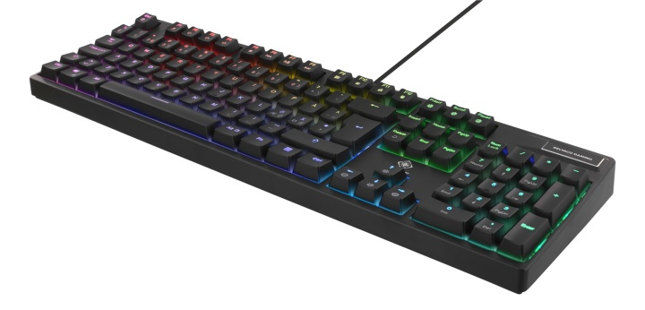 DELTACO GAMING keyboard, Red switches, RGB, black i gruppen COMPUTERTILBEHØR / GAMING / Tastatur hos TP E-commerce Nordic AB (38-61850)