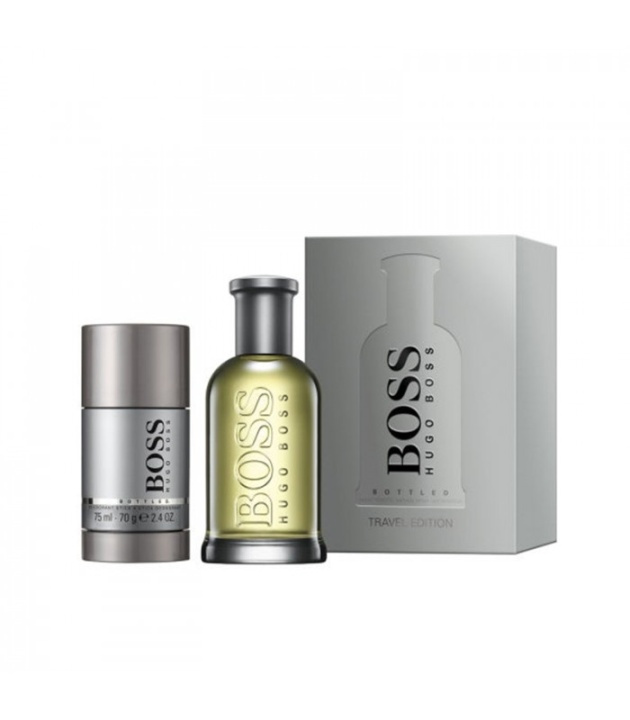 Giftset Hugo Boss Bottled Travel Edition Edt 100ml + Deostick 75ml i gruppen SKØNHED & HELSE / Duft & Parfume / Parfume / Parfume kasser hos TP E-commerce Nordic AB (38-67587)