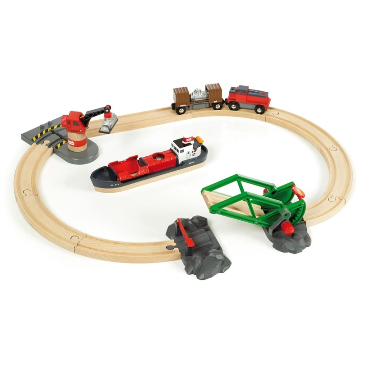 Brio 33061 Lasthamn Set i gruppen LEGETØJ, BØRN & BABY / Legetøj / Bygge legesager / Brio togbaner hos TP E-commerce Nordic AB (38-70212)