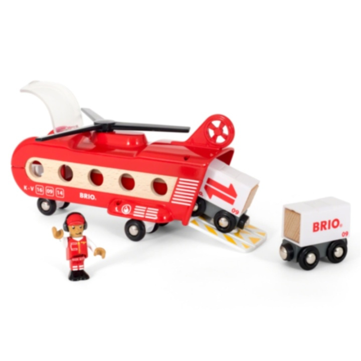 Brio 33886 Transporthelikopter i gruppen LEGETØJ, BØRN & BABY / Legetøj / Bygge legesager / Brio togbaner hos TP E-commerce Nordic AB (38-70219)