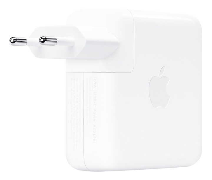 Apple USB-C - strömadapter - 61 Watt, Vit i gruppen COMPUTERTILBEHØR / Bærbare computere og tilbehør / Oplader / Opladere til laptops / Apple hos TP E-commerce Nordic AB (38-77031)