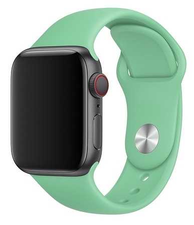 Silikoneurrem kompatibel med Apple Watch, 38/40 mm, lysegrøn i gruppen SMARTPHONES & TABLETS / Træning, hjem og fritid / Apple Watch & Tilbehør / Tilbehør hos TP E-commerce Nordic AB (38-80853)