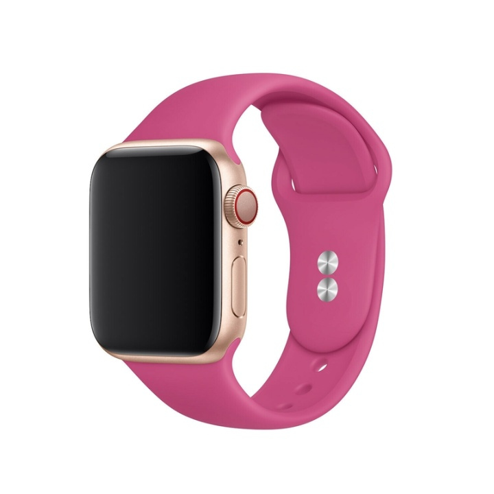 Silikoneurrem til Apple watch 38/40 mm, pink i gruppen SMARTPHONES & TABLETS / Træning, hjem og fritid / Apple Watch & Tilbehør / Tilbehør hos TP E-commerce Nordic AB (38-80877)