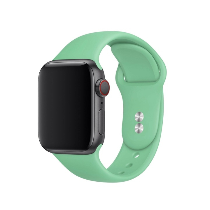 Silikoneurrem kompatibel med Apple Watch, 42/44 mm, Aqua Green i gruppen SMARTPHONES & TABLETS / Træning, hjem og fritid / Apple Watch & Tilbehør / Tilbehør hos TP E-commerce Nordic AB (38-82910)