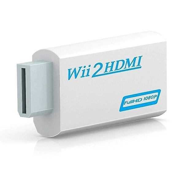 HDMI-adapter til Nintendo Wii - fuld HD 1080p i gruppen HJEMMEELEKTRONIK / Spilkonsoller og tilbehør / Nintendo Wii hos TP E-commerce Nordic AB (38-84363)