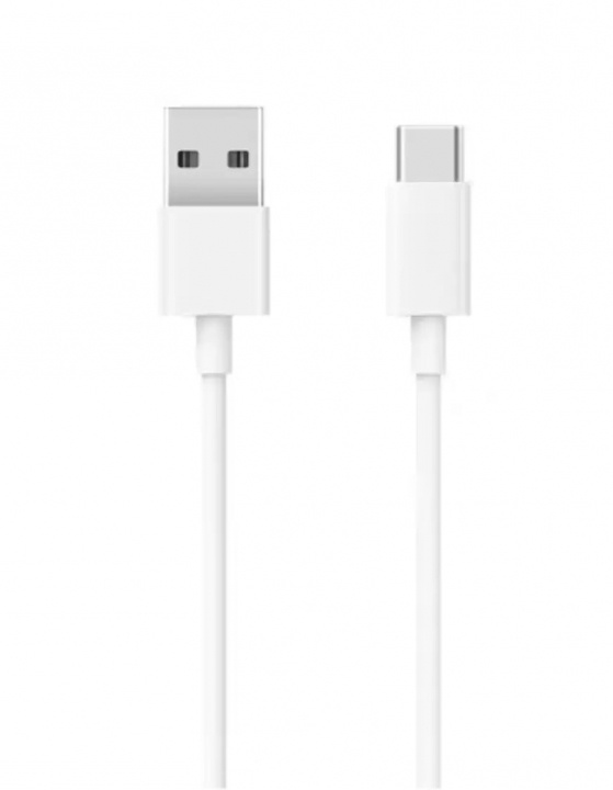 Ladd- och synkroniseringskabel USB-A till USB-C, 1m, Vit i gruppen SMARTPHONES & TABLETS / Opladere og kabler / Kabler / Kabler Type C hos TP E-commerce Nordic AB (38-84424)