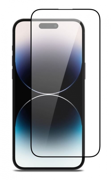 Skärmskydd i härdat glas till iPhone 16 Pro Max, svart kant i gruppen SMARTPHONES & TABLETS / Mobil Beskyttelse / Apple / iPhone 16 hos TP E-commerce Nordic AB (38-84465)