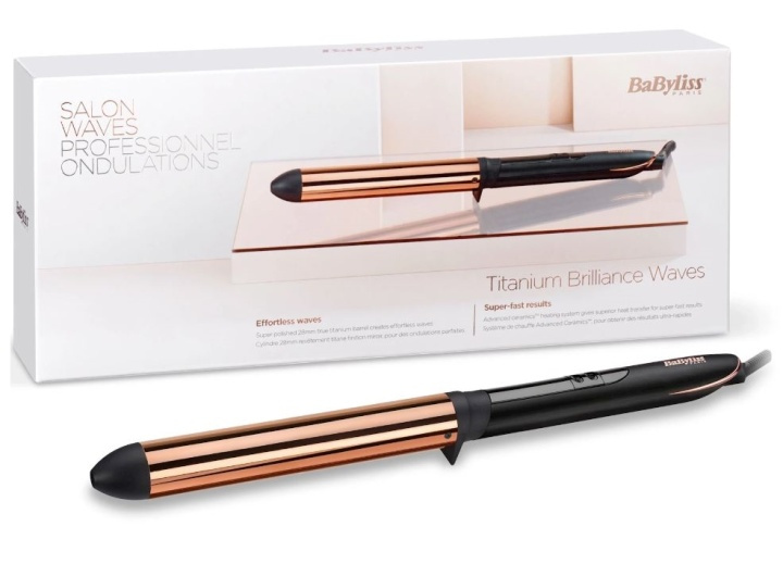 Babyliss C455E Titanium Brilliance Waves 28mm locktång i gruppen SKØNHED & HELSE / Hår og styling / Styling værktøjer / Krøllejern hos TP E-commerce Nordic AB (38-88667)