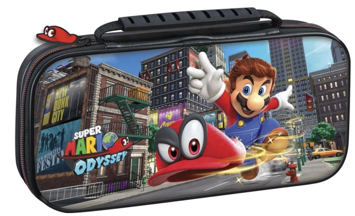 Nintendo Switch Deluxe Skyddsväska, Super Mario Odyssey-motiv i gruppen HJEMMEELEKTRONIK / Spilkonsoller og tilbehør / Nintendo Switch / Tilbehør hos TP E-commerce Nordic AB (38-89711)