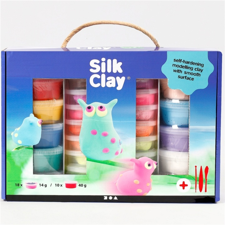 Silk Clay Presentask Mixade Färger i gruppen LEGETØJ, BØRN & BABY / Legetøj / Hobbyartikler hos TP E-commerce Nordic AB (38-90239)