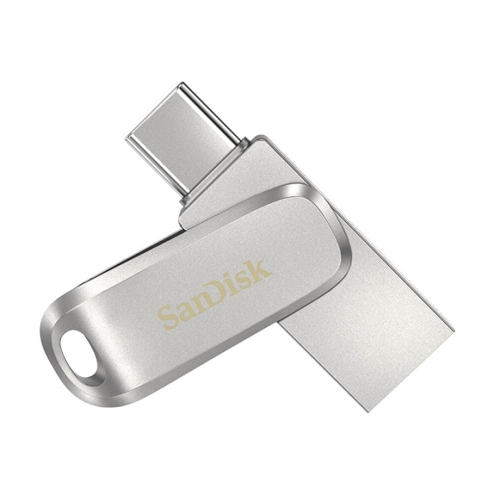 SanDisk USB Dual Drive Luxe 1TB 150MB/s USB-C & USB 3.1 i gruppen HJEMMEELEKTRONIK / Lagringsmedier / USB-flash drev / USB 3.1 hos TP E-commerce Nordic AB (38-91427)