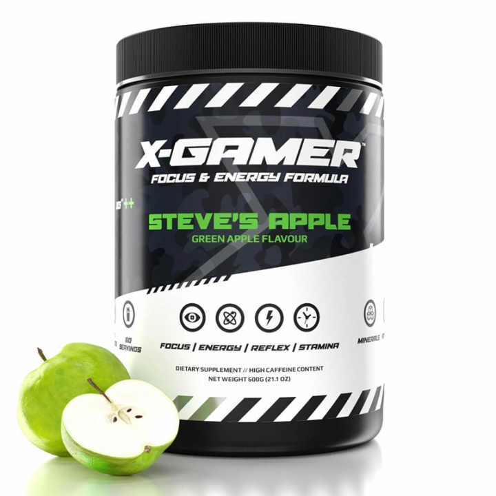 X-GAMER X-Shotz Steve\'s Apple 600g i gruppen COMPUTERTILBEHØR / GAMING / Energidrikke for gamere hos TP E-commerce Nordic AB (38-91537)