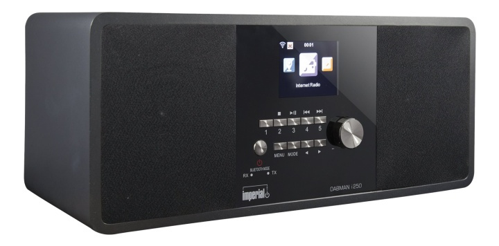 IMPERIAL DABMAN i250 hybridradio, FM/DAB+, internetradio, BT, black i gruppen HJEMMEELEKTRONIK / Lyd & billede / Hjemmebiograf, HiFi & Bærbar / Radio og vækkeure / Klokradio hos TP E-commerce Nordic AB (38-93115)