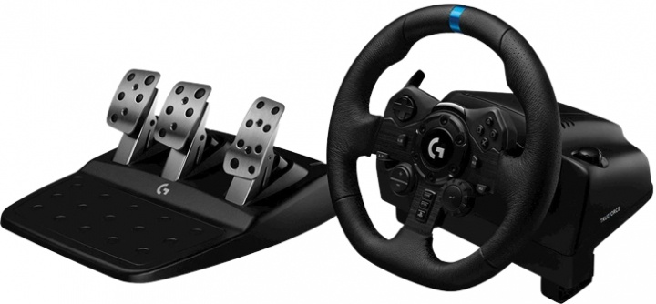 Logitech G923 Racingratt med pedaler och Trueforce (PC/PS4) i gruppen HJEMMEELEKTRONIK / Spilkonsoller og tilbehør / Sony PlayStation 4 hos TP E-commerce Nordic AB (38-94504)