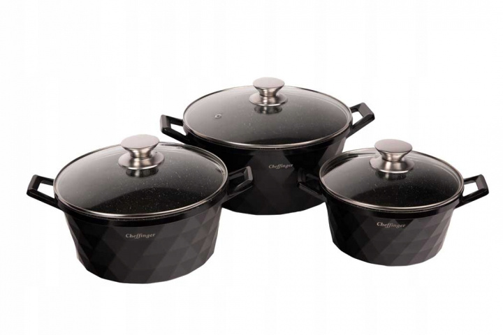 6-piece casserole set, induction, non-stick i gruppen HJEM, HUS & HAVE / Køkkenredskaber / Gryder og kasseroller hos TP E-commerce Nordic AB (38-94734)