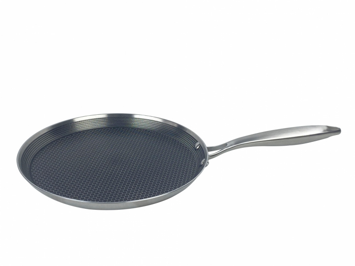 Stainless steel pancake pan, Ø28cm, induction pan, Non-stick, Scratch resistant, Stainless steel i gruppen HJEM, HUS & HAVE / Køkkenredskaber / Stegepander hos TP E-commerce Nordic AB (38-94750)