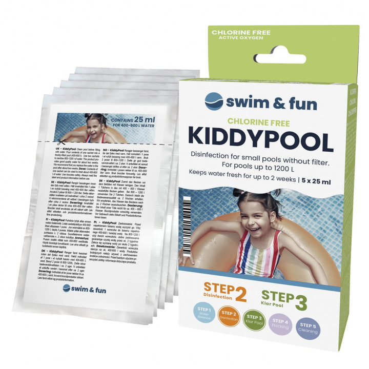 KiddyPool 5 x 25 ml i gruppen HJEM, HUS & HAVE / Have og gårdhave / Pool & Tilbehør / Kemi til pools hos TP E-commerce Nordic AB (38-95643)