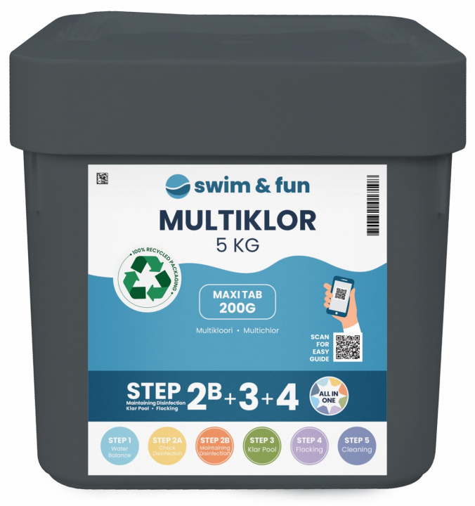 MultiKlor Maxi tab 200g 5 kg i gruppen HJEM, HUS & HAVE / Have og gårdhave / Pool & Tilbehør / Kemi til pools hos TP E-commerce Nordic AB (38-95672)