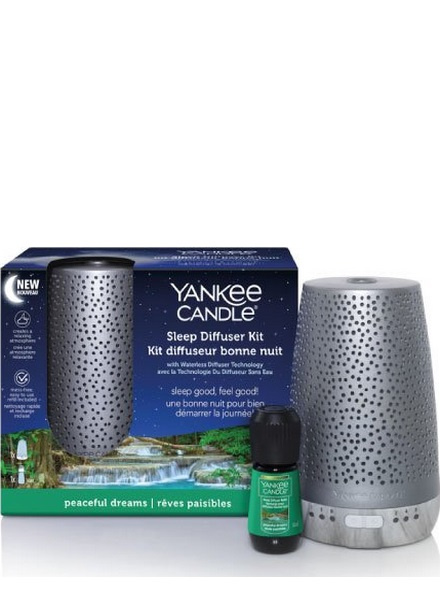 Yankee Candle Sleep Diffuser Starter Kit Silver i gruppen HJEM, HUS & HAVE / Ventilator & Klima apparater / Luftfriskere hos TP E-commerce Nordic AB (38-97626)