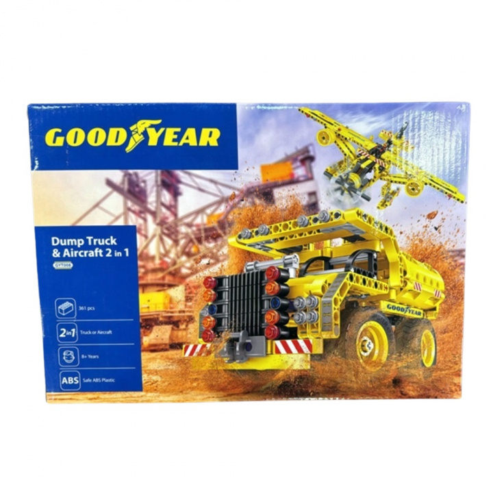 Goodyear licenced Lego - 2 i 1 - Dumper och Flygplan i gruppen LEGETØJ, BØRN & BABY / Legetøj / Bygge legesager / Lego hos TP E-commerce Nordic AB (38-97627)