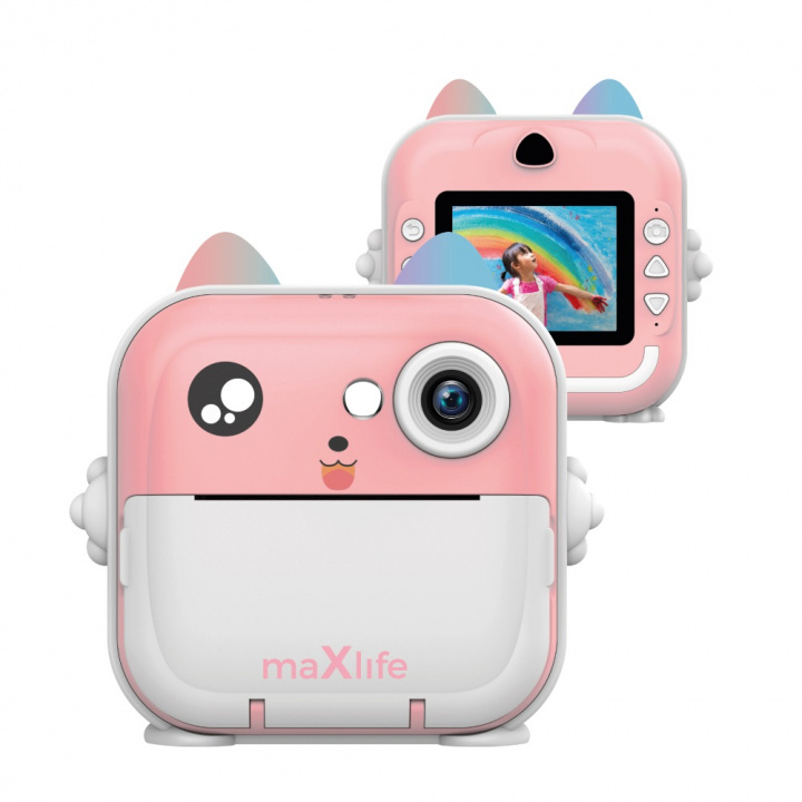  Maxlife printing camera MXPC-100, Pink i gruppen LEGETØJ, BØRN & BABY / Legetøj / Legetøj hos TP E-commerce Nordic AB (38-97638)