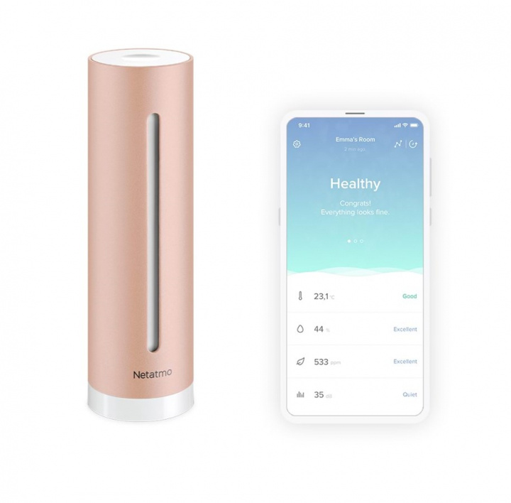 Netatmo Smart Inomhus Luftkvalitetsmätare i gruppen HJEM, HUS & HAVE / Smart hjem / Smart home systemer hos TP E-commerce Nordic AB (38-98289)