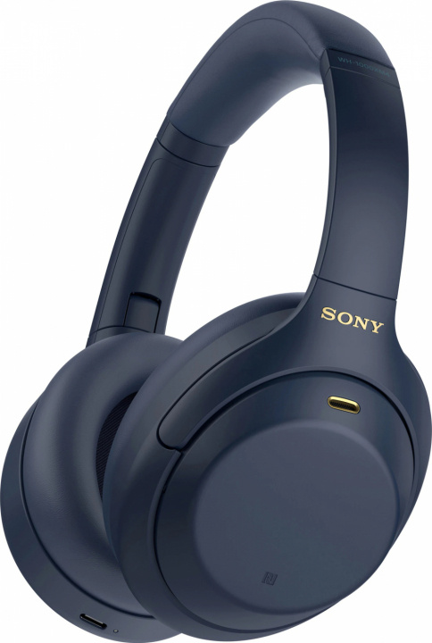 Sony wireless around-ear hörlurar WH-1000XM4, Blå i gruppen HJEMMEELEKTRONIK / Lyd & billede / Hovedtelefoner & Tilbehør / Hovedtelefoner hos TP E-commerce Nordic AB (38-99639)