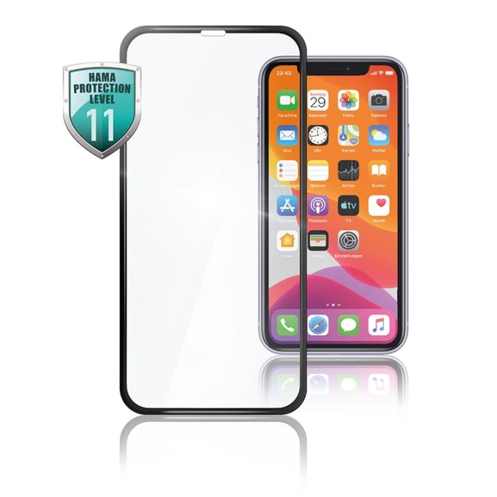 Hama Hærdet Glas Full Cover iPhone 11 Pro Max & iPhone Xs Max i gruppen SMARTPHONES & TABLETS / Mobil Beskyttelse / Apple / iPhone 11 Pro Max / Skærmbeskyttelse hos TP E-commerce Nordic AB (A00155)