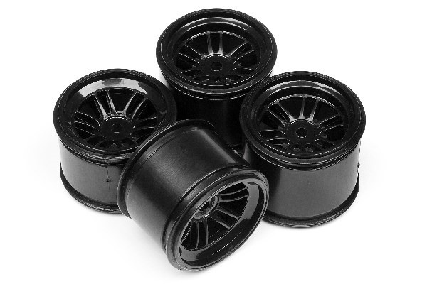 HPI Ft01 Wheel Set (Black/Front 2Pcs/Rear 2Pcs) i gruppen LEGETØJ, BØRN & BABY / Radiostyrede / Reservedele & Ekstra Tilbehør / HPI / Fælge / Onroad hos TP E-commerce Nordic AB (A02023)