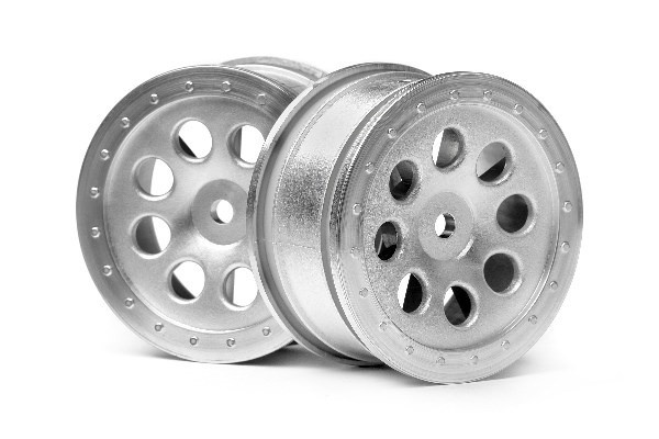 HPI St-8 Wheel Matte Chrome (0Mm Offset/2Pcs) i gruppen LEGETØJ, BØRN & BABY / Radiostyrede / Reservedele & Ekstra Tilbehør / HPI / Fælge / Offroad hos TP E-commerce Nordic AB (A02043)