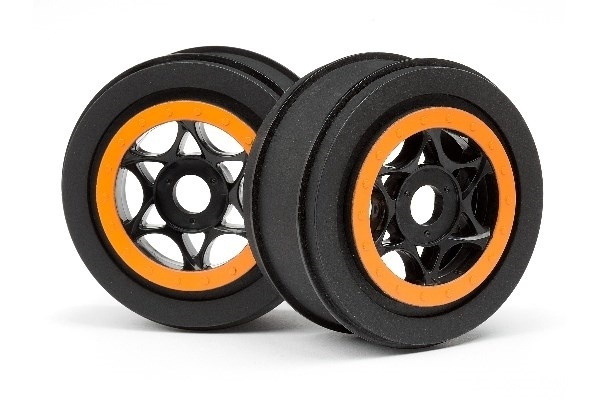 HPI Ah-64 Wheel Black/Orange (42X83Mm/2Pcs) i gruppen LEGETØJ, BØRN & BABY / Radiostyrede / Reservedele & Ekstra Tilbehør / HPI / Fælge / Offroad hos TP E-commerce Nordic AB (A02343)