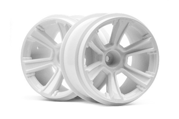 HPI 6-Shot Mt Wheel (White/2Pcs) i gruppen LEGETØJ, BØRN & BABY / Radiostyrede / Reservedele & Ekstra Tilbehør / HPI / Fælge / Offroad hos TP E-commerce Nordic AB (A02667)