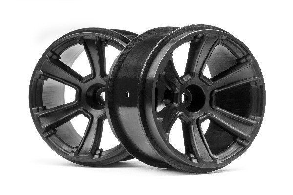 HPI 6-Shot Mt Wheel (Black/2Pcs) i gruppen LEGETØJ, BØRN & BABY / Radiostyrede / Reservedele & Ekstra Tilbehør / HPI / Fælge / Offroad hos TP E-commerce Nordic AB (A02668)