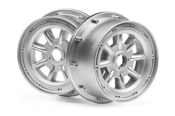 HPI Ml-8 Wheel Silver front (120X60Mm/2Pcs) i gruppen LEGETØJ, BØRN & BABY / Radiostyrede / Reservedele & Ekstra Tilbehør / HPI / Fælge / Offroad hos TP E-commerce Nordic AB (A02696)