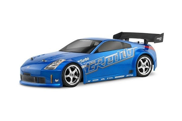 HPI Nissan 350Z Greedy Twin Turbo Body (200Mm) i gruppen LEGETØJ, BØRN & BABY / Radiostyrede / Reservedele & Ekstra Tilbehør / HPI / Car Bodies og tilbehør / Onroad Body (Transparent) hos TP E-commerce Nordic AB (A03008)