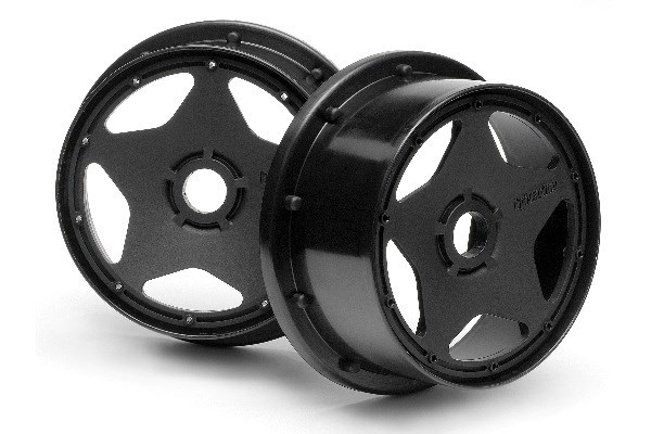 HPI Super Star Wheel Black front (120X60Mm/2Pcs) i gruppen LEGETØJ, BØRN & BABY / Radiostyrede / Reservedele & Ekstra Tilbehør / HPI / Fælge / Offroad hos TP E-commerce Nordic AB (A03053)