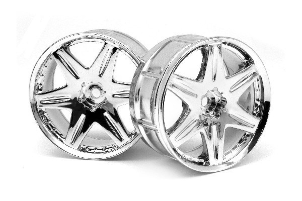 HPI Lp29 Wheel Work Ls406 Chrome (2Pcs) i gruppen LEGETØJ, BØRN & BABY / Radiostyrede / Reservedele & Ekstra Tilbehør / HPI / Fælge / Onroad hos TP E-commerce Nordic AB (A03100)