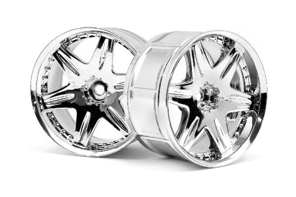 HPI Lp35 Wheel Work Ls406 Chrome (2Pcs) i gruppen LEGETØJ, BØRN & BABY / Radiostyrede / Reservedele & Ekstra Tilbehør / HPI / Fælge / Onroad hos TP E-commerce Nordic AB (A03102)