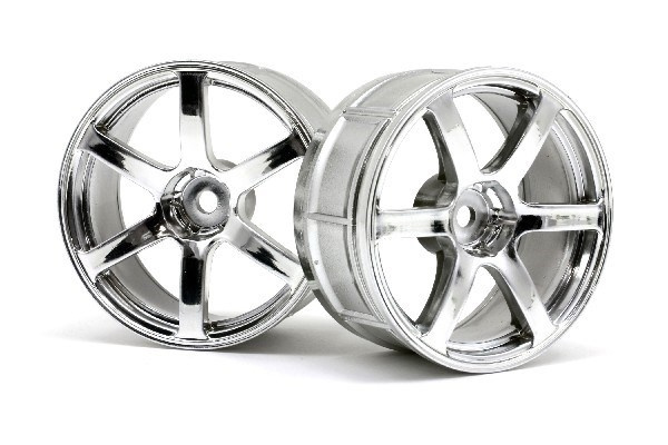 HPI Lp29 Wheel Yokohama Avs Model T6 Chrome (2Pcs) i gruppen LEGETØJ, BØRN & BABY / Radiostyrede / Reservedele & Ekstra Tilbehør / HPI / Fælge / Onroad hos TP E-commerce Nordic AB (A03110)