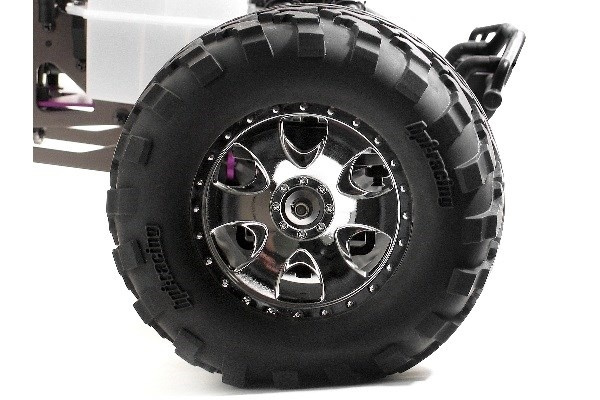 HPI Mounted Gt2 Tyre S Compound On Warlock Wheel Crm i gruppen LEGETØJ, BØRN & BABY / Radiostyrede / Reservedele & Ekstra Tilbehør / HPI / Dæk og fælge hos TP E-commerce Nordic AB (A03193)