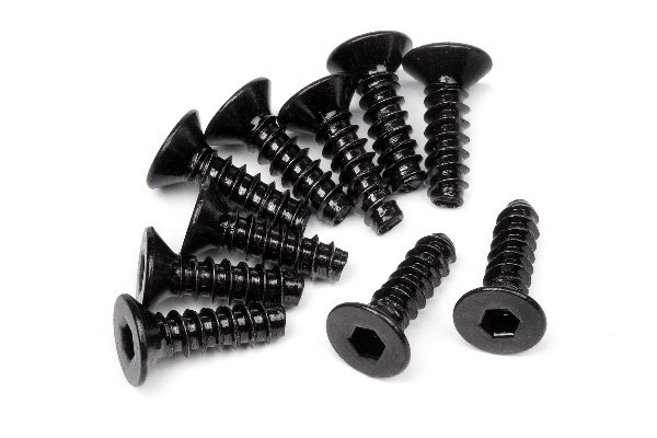 HPI Tp. Flat Head Screw M3X10Mm (Hex Socket/10Pcs) i gruppen LEGETØJ, BØRN & BABY / Radiostyrede / Reservedele & Ekstra Tilbehør / HPI / Skruer / Befæstning / Skruer hos TP E-commerce Nordic AB (A04215)