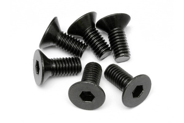 HPI Flat Head Screw M6X14Mm (Hex Socket/6Pcs) i gruppen LEGETØJ, BØRN & BABY / Radiostyrede / Reservedele & Ekstra Tilbehør / HPI / Skruer / Befæstning / Skruer hos TP E-commerce Nordic AB (A04256)