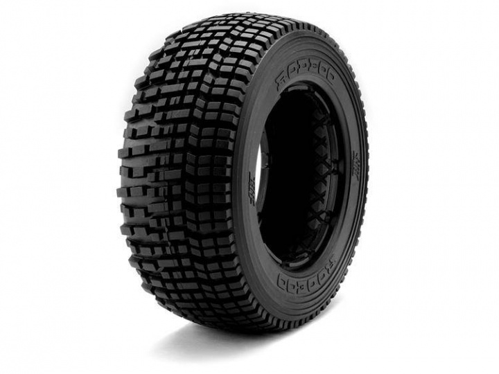 HPI Rodeo Tire (White/Baja 5T/Front/2pcs) i gruppen LEGETØJ, BØRN & BABY / Radiostyrede / Reservedele & Ekstra Tilbehør / HPI / Reservedele & Tuning / Affjedring hos TP E-commerce Nordic AB (A04585)