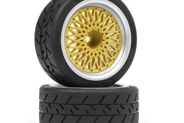 HPI BBS RS Wheels Silver/Gold 26mm (6mm Offset) i gruppen LEGETØJ, BØRN & BABY / Radiostyrede / Reservedele & Ekstra Tilbehør / HPI / Fælge / Onroad hos TP E-commerce Nordic AB (A04599)